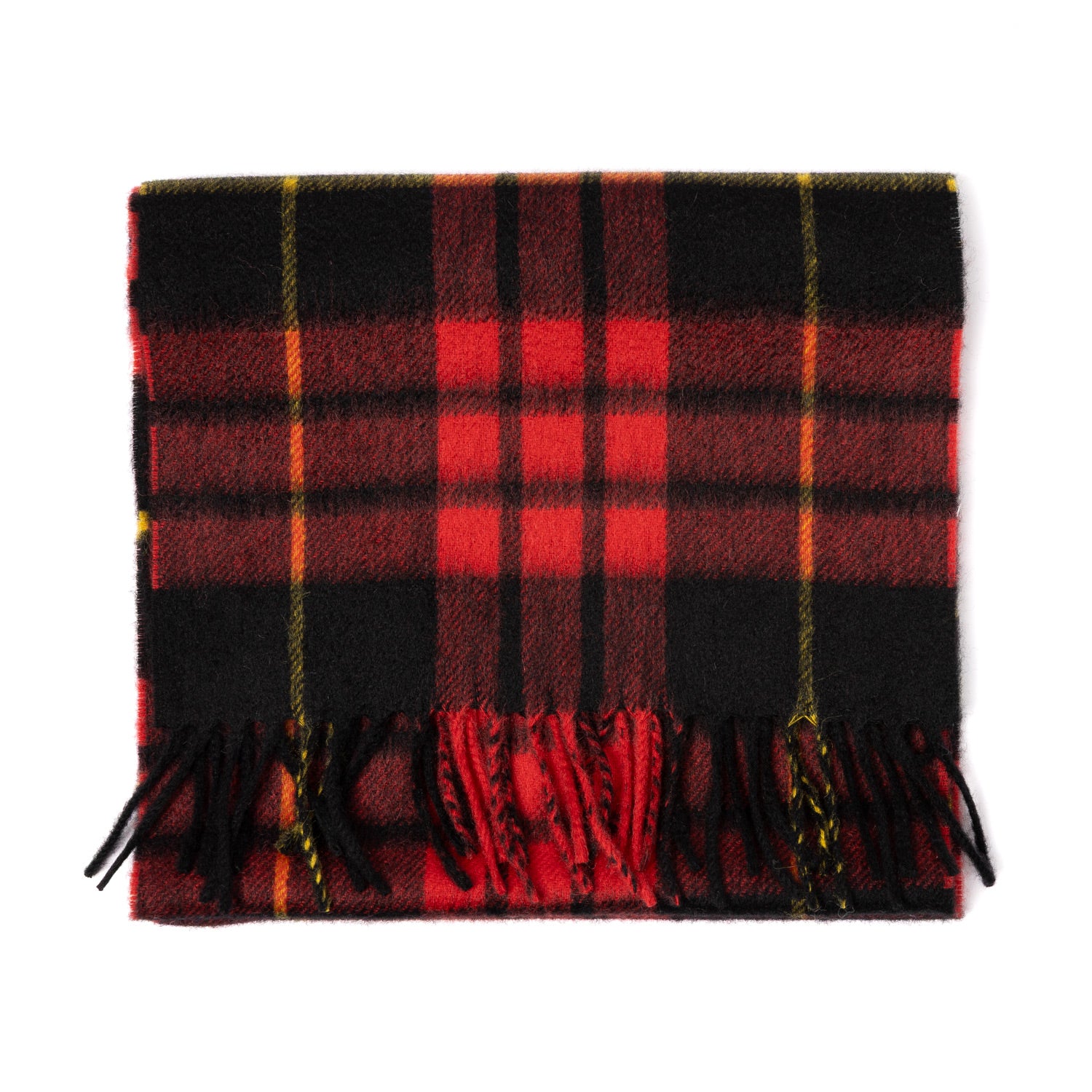 MJ Exclusive: Plaid Scarf "Red Tartan" made from Scottish Cashmere